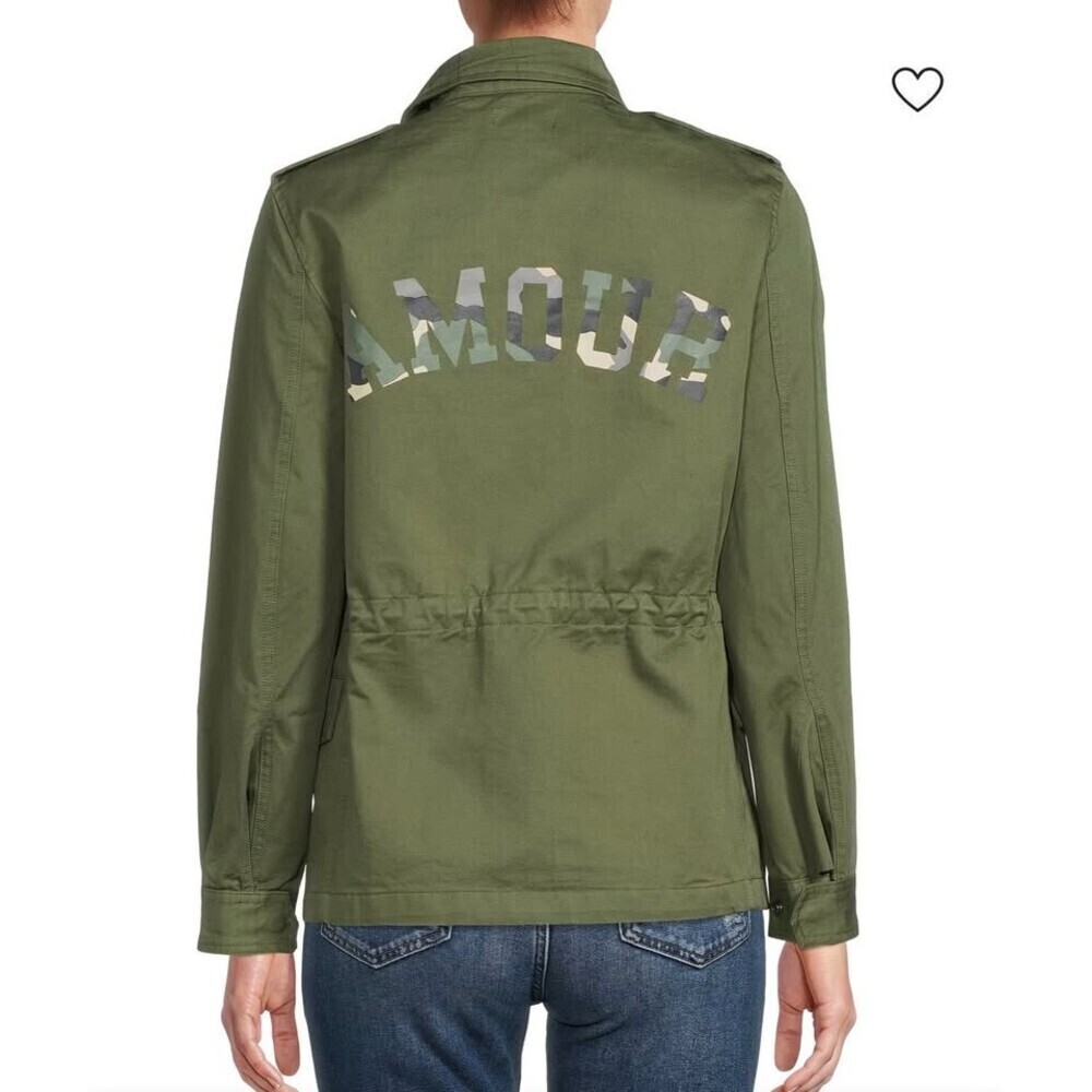 BNWT Zadig & Voltaire Kayak Amour Military Green Utility Jacket - Size XS - Picture 5 of 10